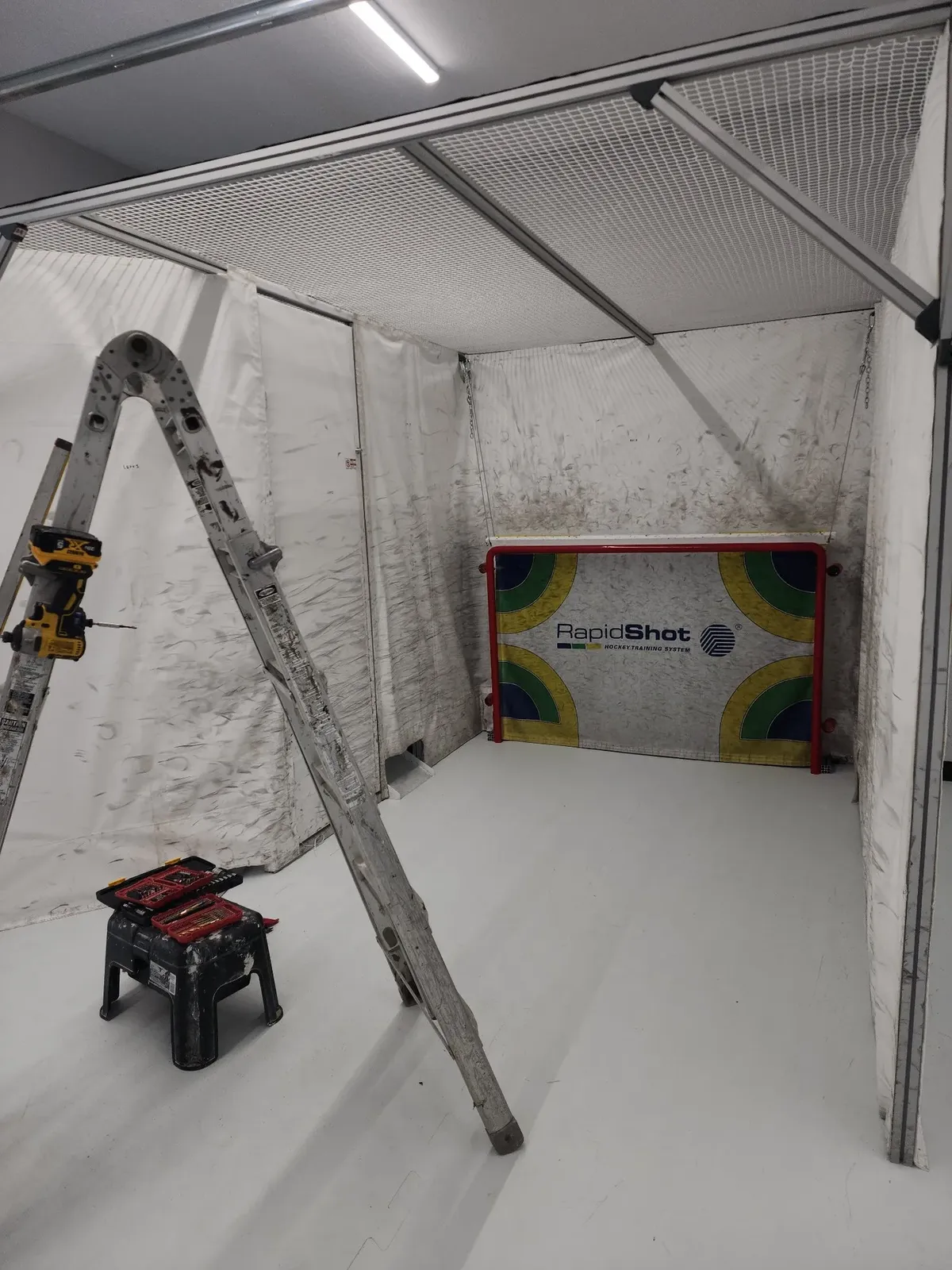 RapidShot training cage inside the hockey performance center
