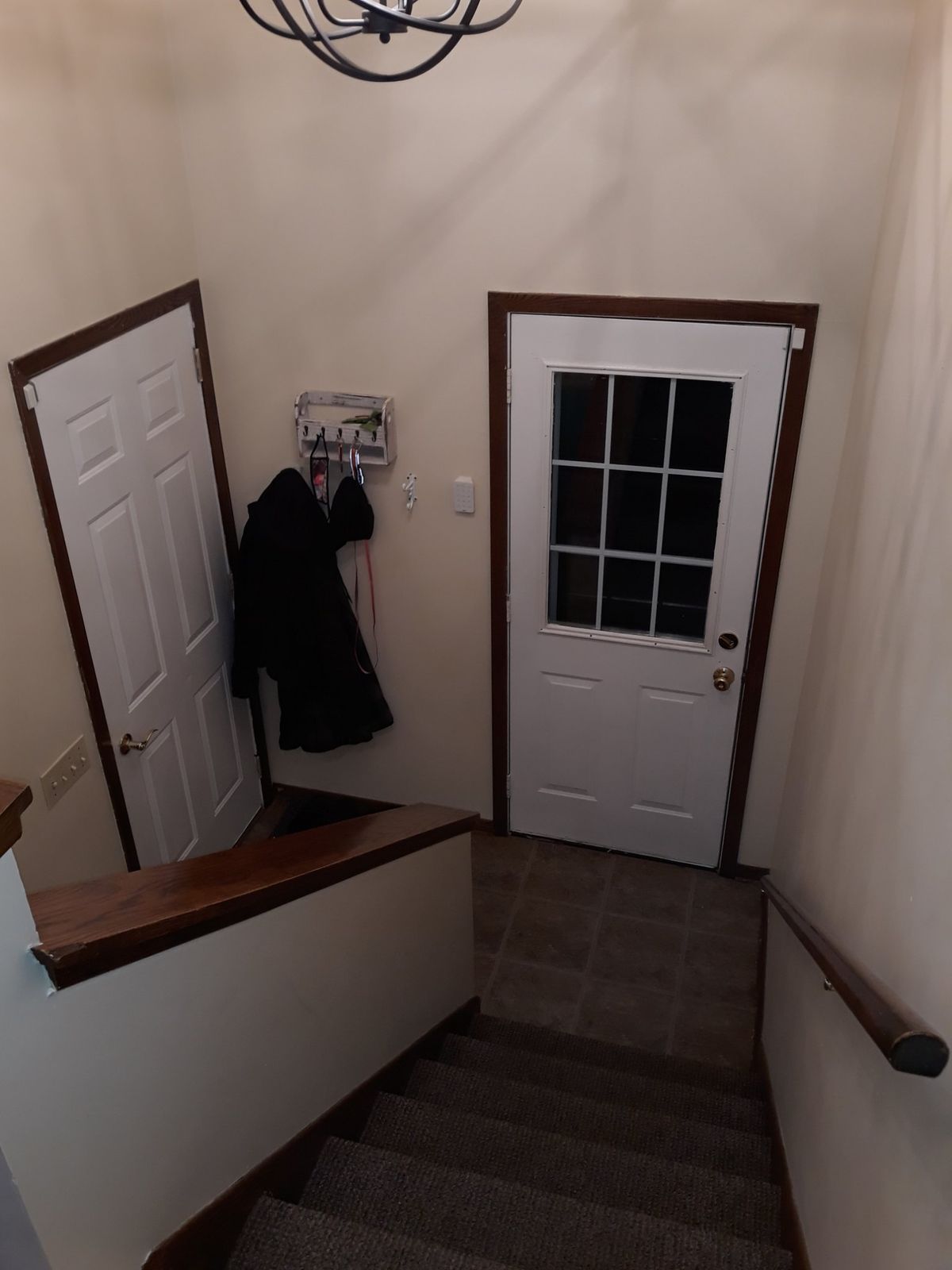 Main-floor entry before remodeling